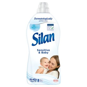 Silan Sensitive & Baby aviváž 76 praní 1672 ml