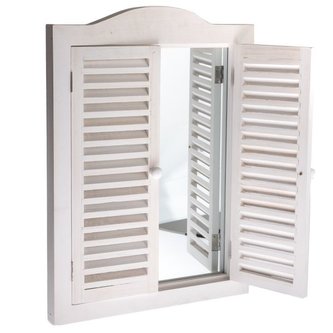 Zrcadlo s okenicemi (dřevo), 1/4