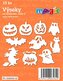 Papírové výseky MAGIC, 4 - 7cm, 10ks, sada 6 - Halloween