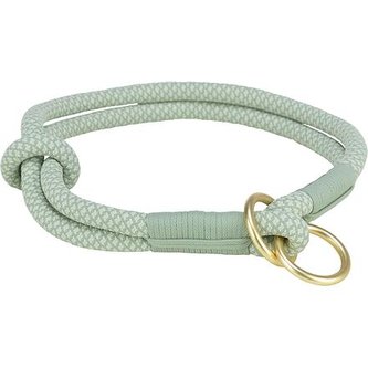 Soft Rope kulatý polostahovací obojek, šalvěj/máta - XS-S: 30cm/ 10 mm