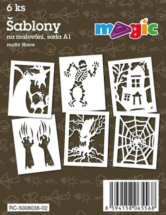 MAGIC papierové šablóny na maľovanie HOROR