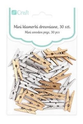 Klamerki mini 2,5cm 30szt