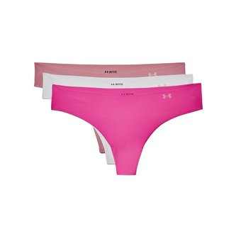 Dámske tangá PS Thong 3Pack Pink - Under Armour - Velikost: L