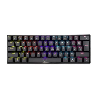 White Shark herní mechanická klávesnice SHINOBI Black, US layout,hnědý switch (GK-2022)