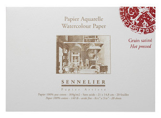 Sennelier blok akvarelový satin grain 51x36 cm