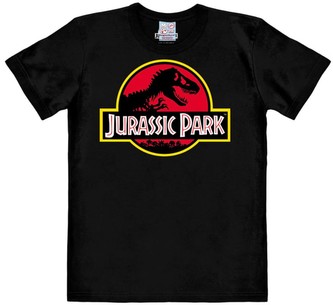 Pánské tričko Jurassic Park|Jurský park: Logo (XL) černá bavlna