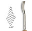 Dláto Stubai tvaru V 60° 5544 – šířka 2mm
