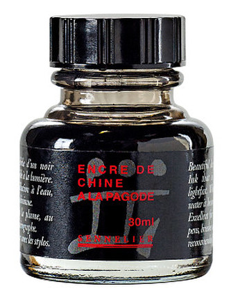 Černá tuš čínská Sennelier – 30ml