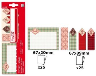 Naklejki indeksujące Coca-Cola