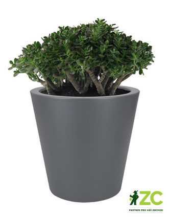 Obal Pure Straight Round - antracit 35 cm