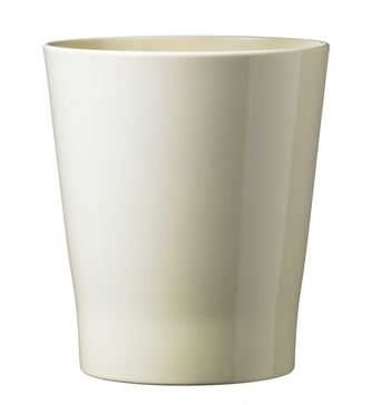 Keramický květináč na orchideje Merina Classic 15x13 cm lesklý vanilkový