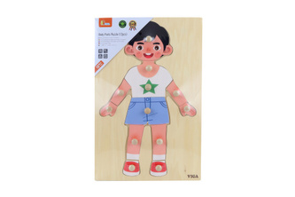 Vkládačka dřevěná-chlapec