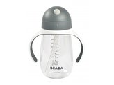 Hrnek s brčkem 300ml Mineral Grey