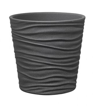 Keramický květináč Sonora 10 cm antracit