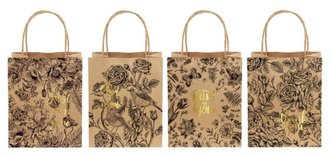 Torba prezentowa brown kraft 26x32cm hotstamp mix