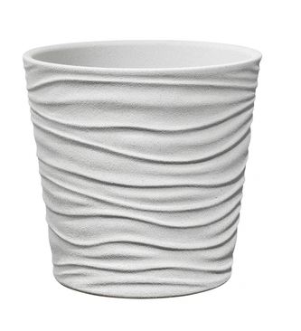 Keramický květináč Sonora 7 cm bílý