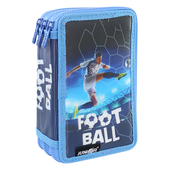 Penál plátěný prázdný - 3 patrový, 31 dílný - Seria 4 - Football 2