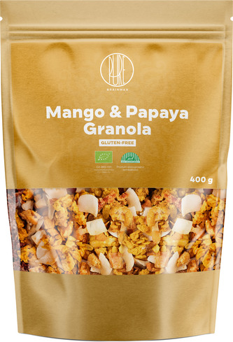 BrainMax Pure Mango & Papaya Granola BIO, 400 g BrainMax Pure Mango & Papaya Granola BIO, 400 g