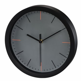 Hama MaxR, nástěnné hodiny, průměr 25 cm, tichý chod, šedé