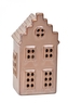 Domeček hnědý s LED osvětlením 15,1x7,8x6,3 cm