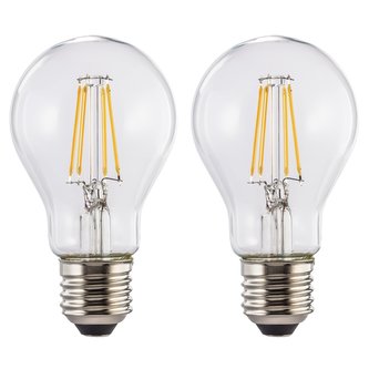 Xavax LED Filament žárovka, E27, 806 lm (nahrazuje 60 W), teplá bílá, čirá, 2 ks v krabičce