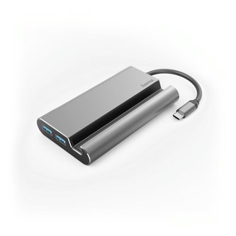 Hama USB C dokovací stanice 7v1, 3x USB-A 3.1, HDMI, VGA, LAN, USB-C (PD) NAHR. 200102