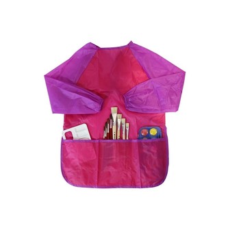 Dětská zástěra na výtvarnou výchovu - růžová, holky