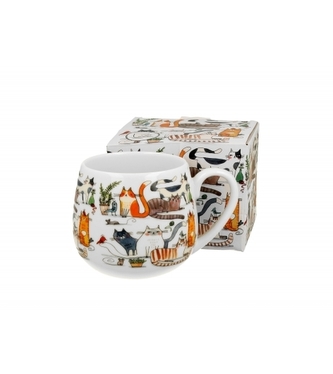Porcelánový hrnek Cat's World lazy cats 430 ml v dárkovém boxu