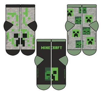 SADA 3 KS PONOŽKY MINECRAFT - velikost 35-38
