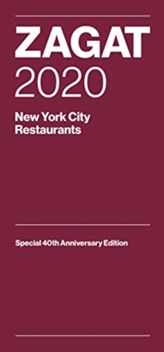 Zagat 2020 New York City Restaurants