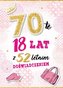 Karnet Urodziny 70