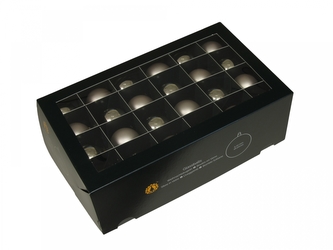 Skleněné baňky podzim 4 cm, sada 48 ks