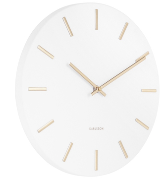 Designové nástěnné hodiny 5821WH white Karlsson 30cm