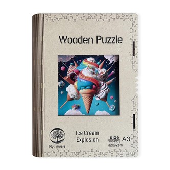 Dřevěné puzzle/Zmrzlinová exploze A3