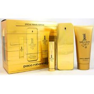 Paco Rabanne 1 Million Dárková sada Toaletní voda 100 ml, sprchový gel 1 Million 100 ml a miniaturka 1 Million Toaletní voda 10 ml