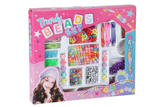 Sada perlových korálků a písmenek pro výrobu náramků 800ks