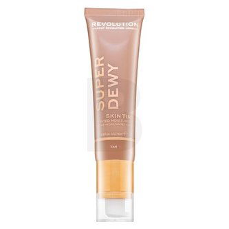 Makeup Revolution Super Dewy Skin Tint Moisturizer - Tan tónující a hydratační emulze 55 ml