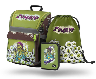BAAGL SET 3 Zippy Zombie: aktovka, penál, sáček