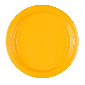 Papírový tácek 22,8cm 8ks žlutý - Amscan