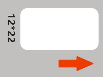 Niimbot štítky RP 12x22mm 260ks White pro D11 a D110