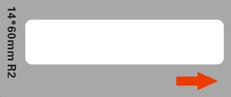 Niimbot štítky RP 14x60mm 110ks White pro D11 a D110