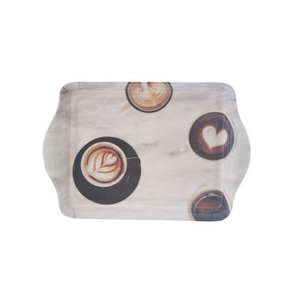 Servírovací tác káva 21,5x14,5 cm