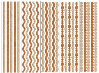 Wstążki samoprzylepne z brokatem 8x31cm