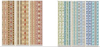 Wstążki samoprzylepne 12 wzorów MIX