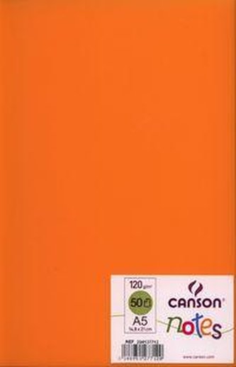 Szkicownik A4 Canson Notes 50 kartek pomarańczowy