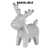 Sob keramický, bílo-zlatý.