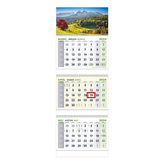 Kalendár nástenný Trojmesačný/3-špirály 2024 - Krajina