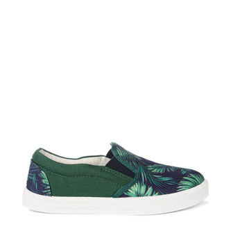 Oldcom Slip-On BOSTON Bali Tropical Teen Velikost: 31, Barva: Modrá