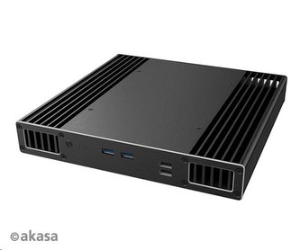 AKASA case Plato TN, fanless case, černá