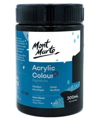 Mont Marte akrylová barva, 300ml, mars černá